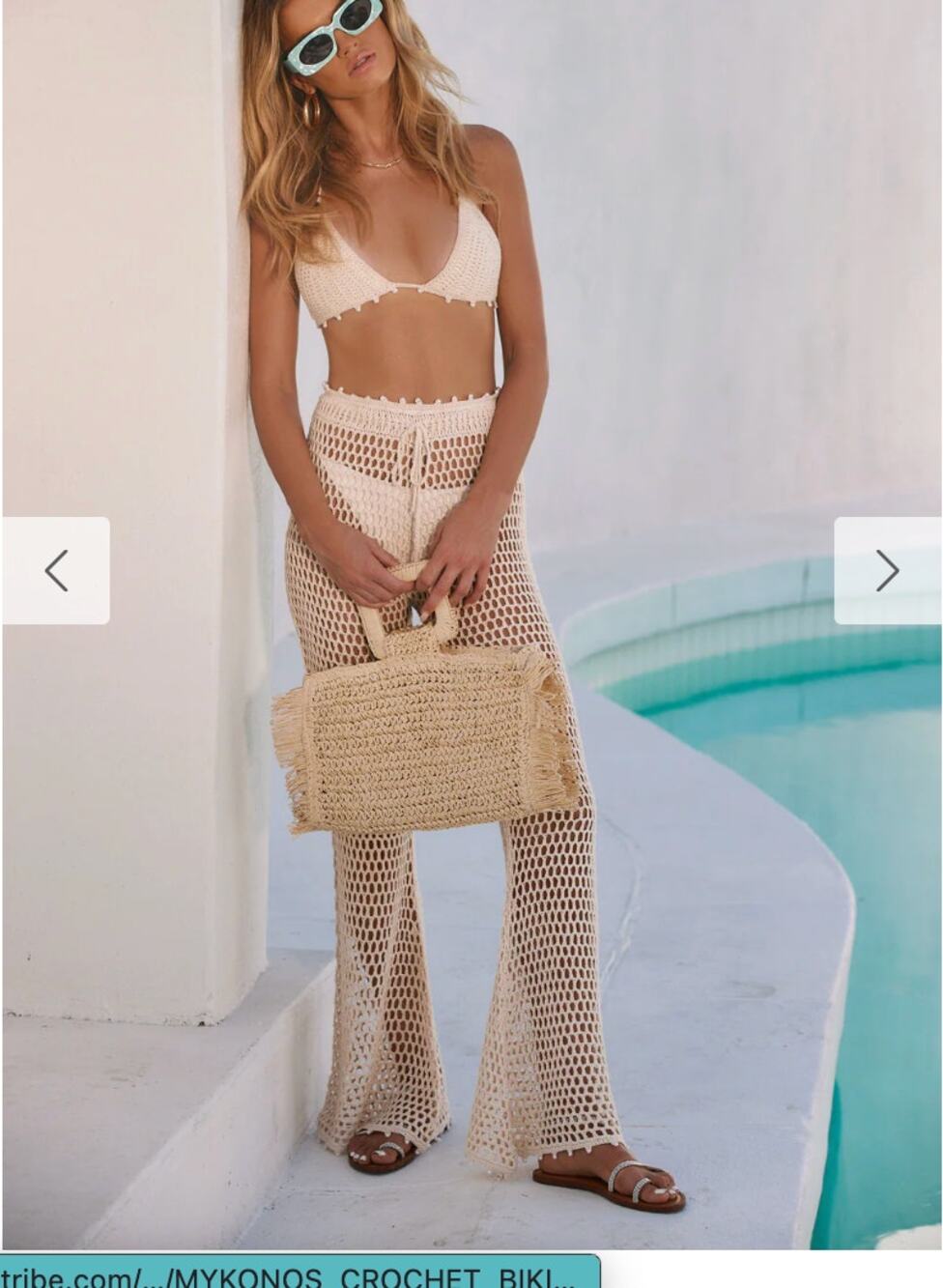 Mykonos Crochet Bikini Tope